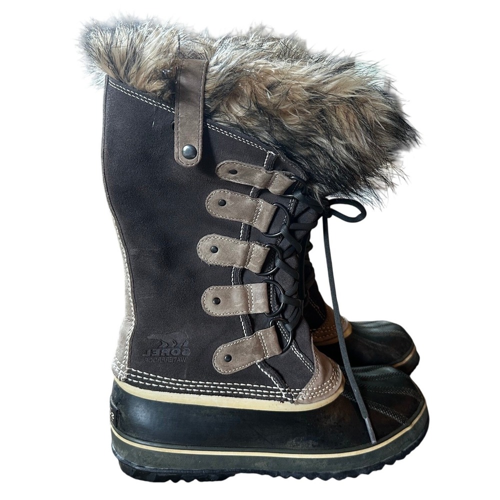 Sorel Dark Grey Joan of Arctic Waterproof Winter Boots Women's 10